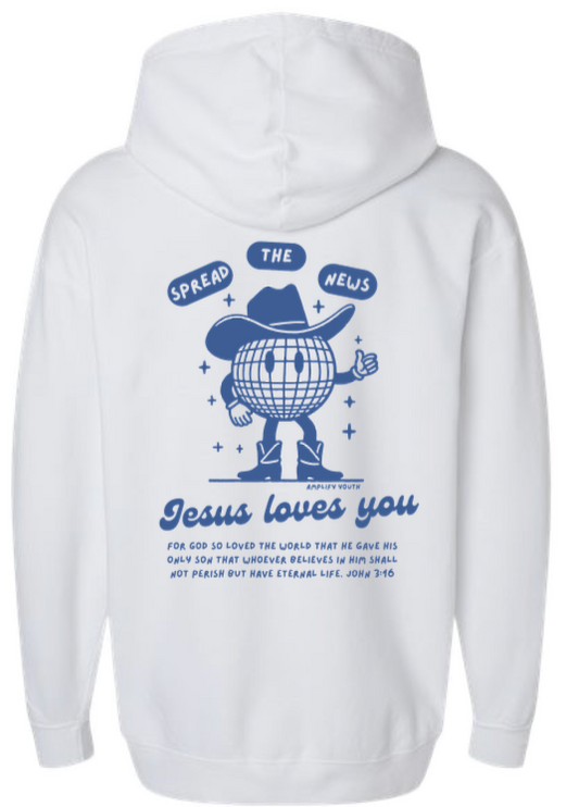 Comfort Colors Hoodie- Jesus Loves You