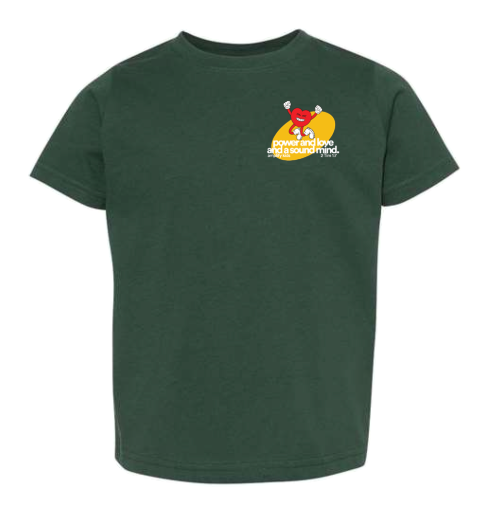 Power & Love Green - Toddler Tee